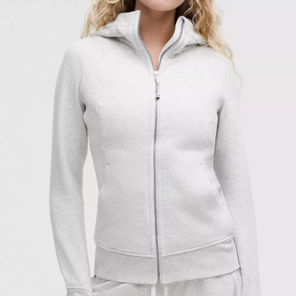 Lululemon Full Zip Scuba - Heathered Core Ultra Light Grey - Picture 1 of 5